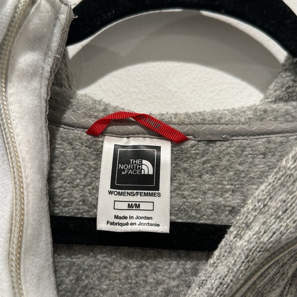 The North Face gray quarter zip and button up hoodie - Picture 8 of 8